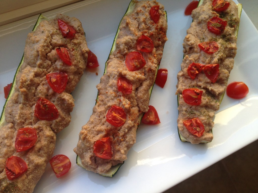 "Ricotta" Stuffed Zucchini Boats | Be Sol-Ful