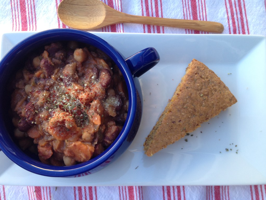 Crockpot Four Bean Chili // Be Sol-Ful