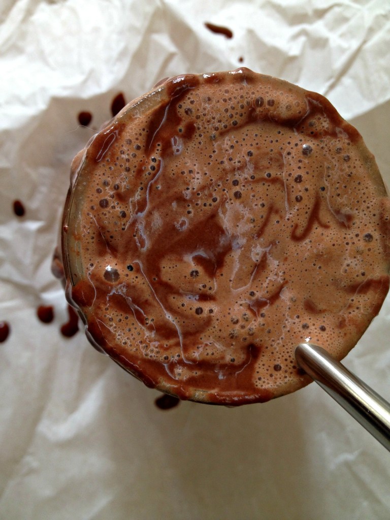 RECIPE: Iced Tahini Mocha with Maple-Tahini-Cacao Sauce