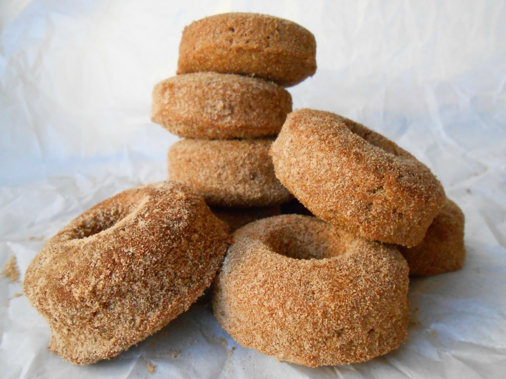 RECIPE: Baked Coconut Pecan Mini Donuts with Cinnamon-Maple Sugar